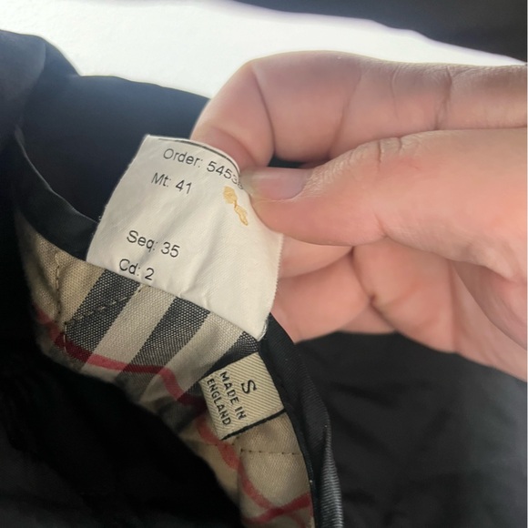 BURBERRY London QUILTED JACKET WOMENS Small BLACK Button Nova Double Breast - Picture 5 of 16